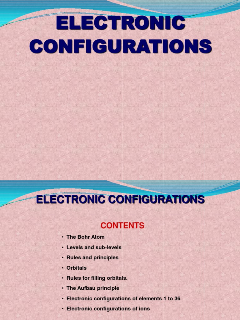 Electronic Config | Electron Configuration | Atomic Orbital