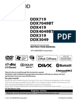 DDX719 DDX7049BT DDX419 DDX4049BT DDX319 DDX3049: Instruction Manual