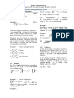 Atividades de Volume - Integral Dupla