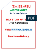 Gate - Ies - Psu: Topper Notes