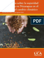 Perspectivas Sobre La Seguridad Alimentaria en Nicaragua en El Contexto Del Cambio Climático Reflexiones y Propuestas