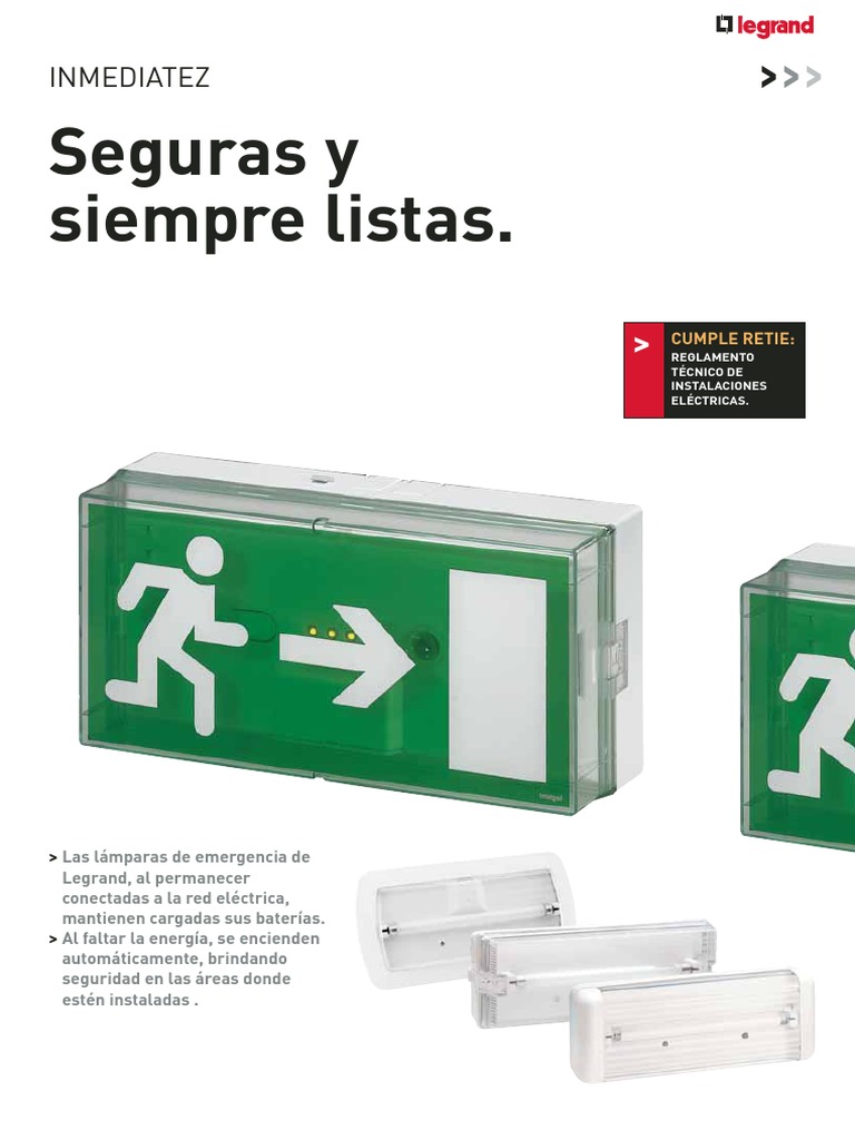lamparas_emergencia.pdf Diodo emisor de luz Encendiendo