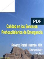 Calidad en Emergencia Prehospitalaria PDF