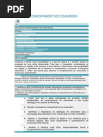 Plano de Ensino Comportamento do Consumidor 2010.2