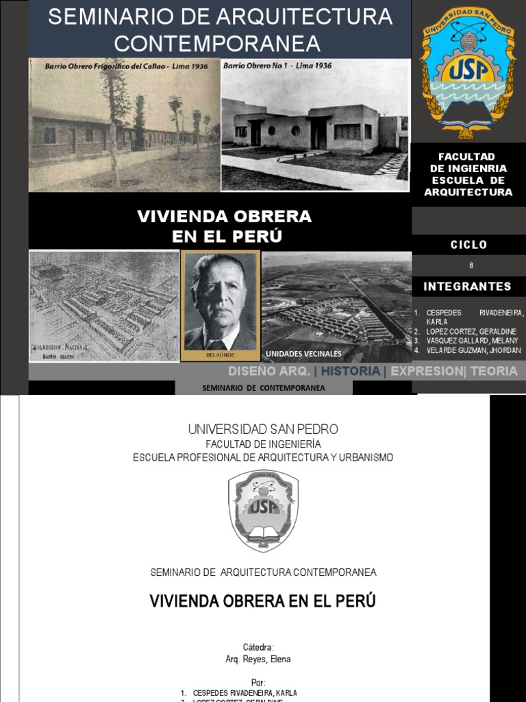 Barrios Obreros en Lima: Historia y Vivienda | PDF | Lima | Perú