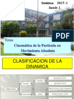 Sesion 1-2017-1 CINEMATICA DE LA PARTICULA PDF