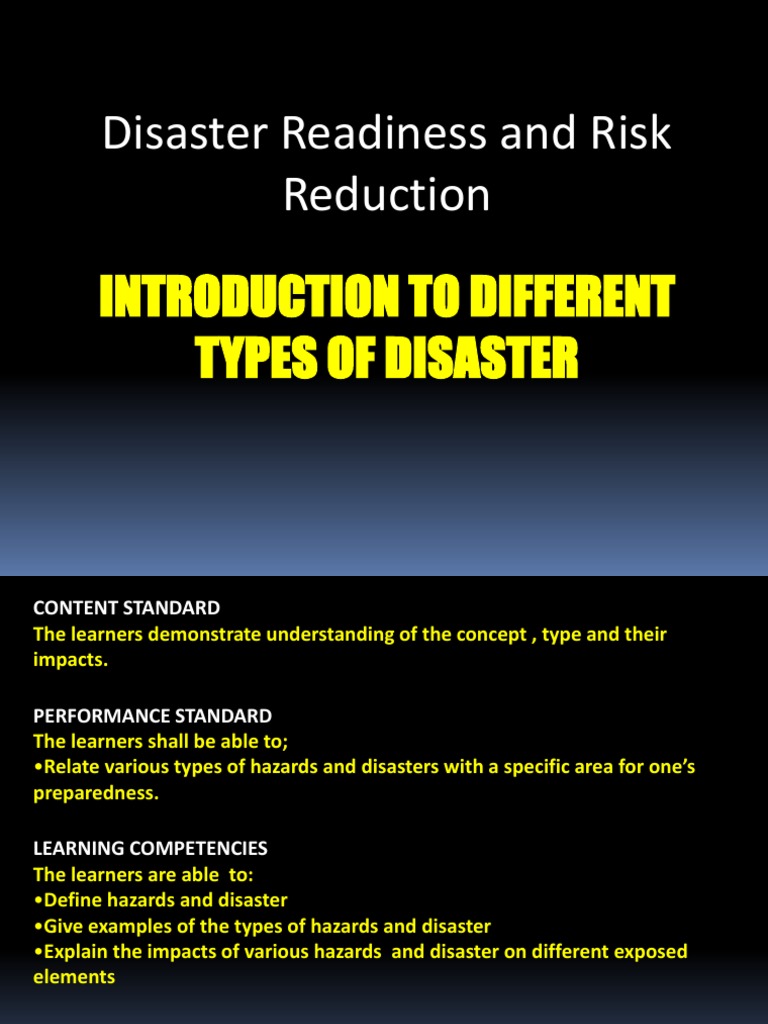 Disaster & Hazard PDF Hazards Natural Environment