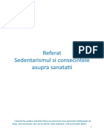 Referat Sedentarismul