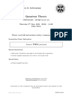 Quantum Theory paper 2016