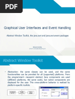 Graphical User Interfaces and Event Handling: Abstract Window Toolkit, The Java - Awt and Java - Awt.event Packages