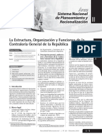 La Estructura, Organización y Funciones de La CGR - DICIEMBRE 2010