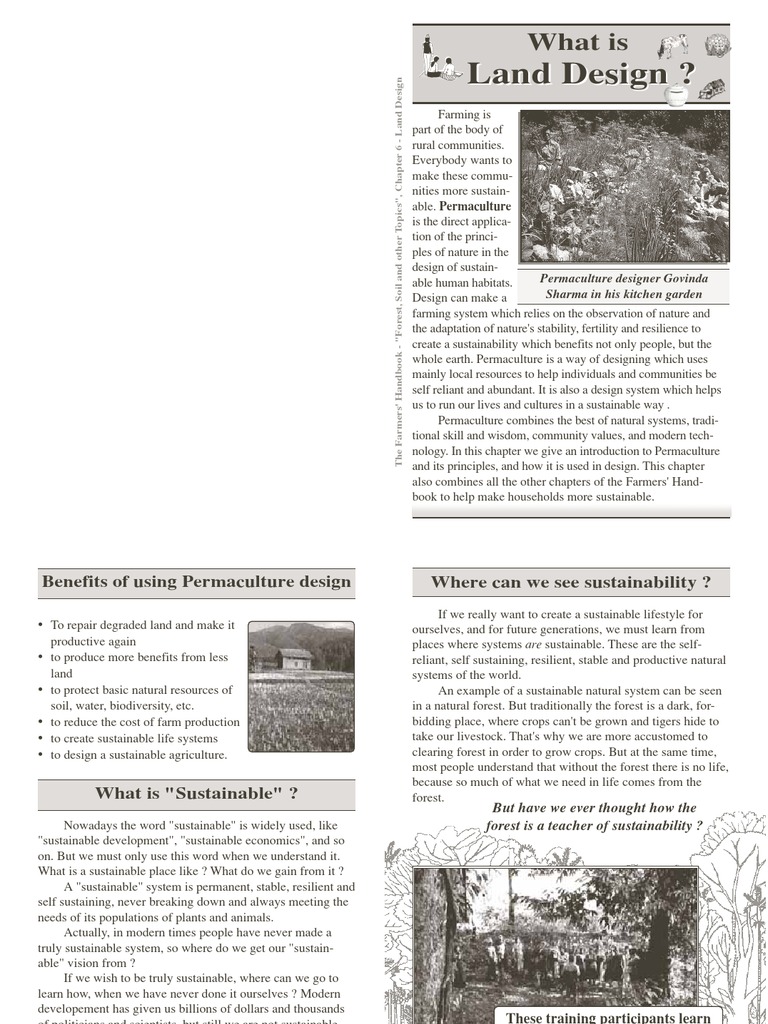 Permaculture Principles for Land Design | PDF | Permaculture | Agriculture