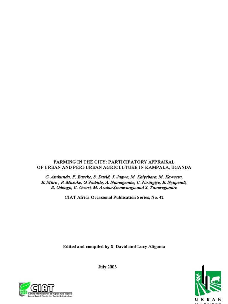 Impacts of Urban Agriculture | PDF