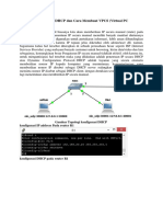 Konfigurasi DHCP Pada VPCS (Virtual PC Simulator) Di GNS3