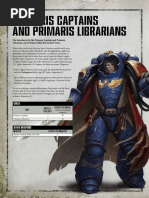 Primaris Captain and Primaris Lubrarians