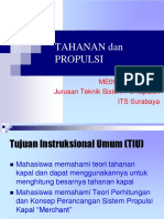 Tahanan Propulsi - Minggu 1