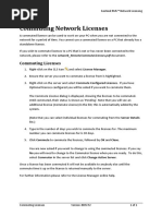 Commuting Network Licenses