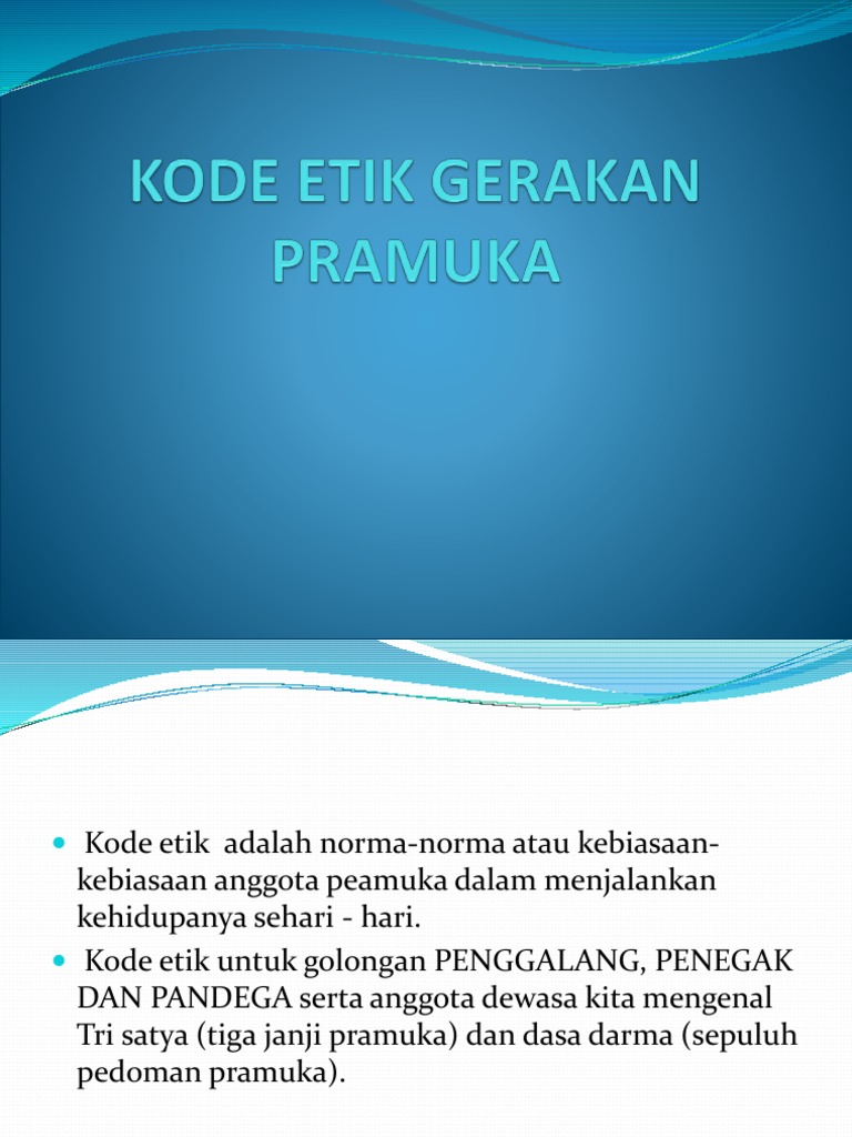 Janji pramuka penggalang