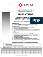 T Ecnico de Manuten C o o de Sistemas Metroferrovi Oirios