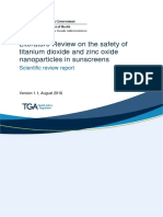 Literature Review on the safety of titanium dioxide and zinc oxide nanoparticles in sunscreens Scientific review report.pdf