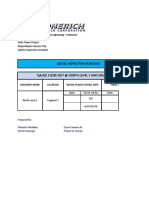 Qa/Qc Inspection Schedule Qa/Qc Close-Out at North Level 1 and South Level 1