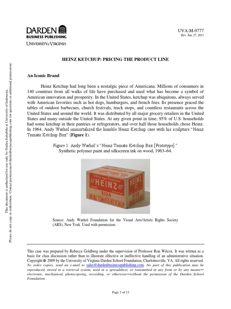 Heinz Tomato Ketchup Box Prototype