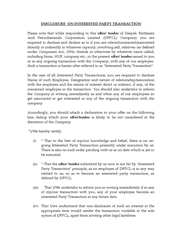 Disclosure Business Law Common Law