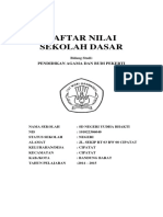 Cover Daftar Nilai Pai