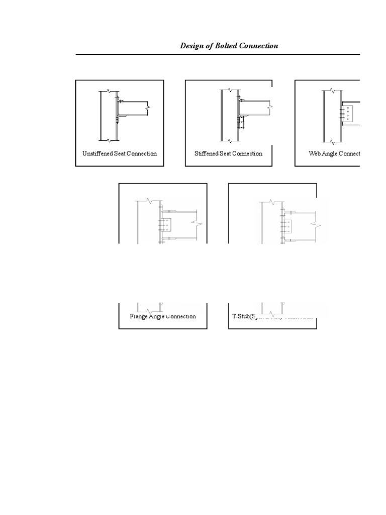 Design of Bolted Connections in Steel | PDF | Screw | Beam (Structure)