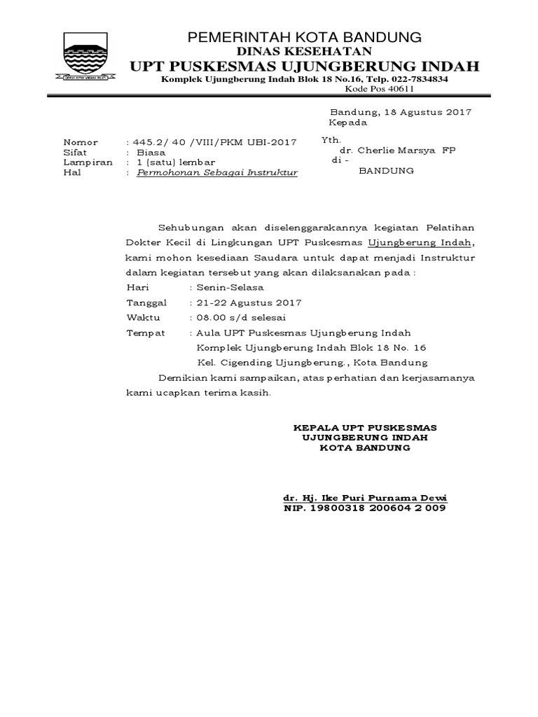 Contoh Surat Undangan Dan Balasan