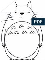 Totoro 56x72inches Template