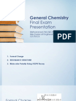 General Chemistry: Final Exam Presentation