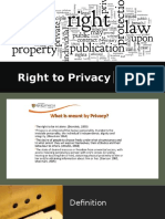 Right to Privacy - Mihaela