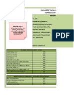 Tabela de Cálculo Do Custo Do Empregado - Optantes Pelo Simples - 2016