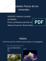 Propiedades Físicas de Los Minerales