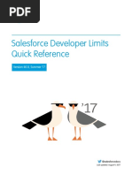 Salesforce App Limits Cheatsheet