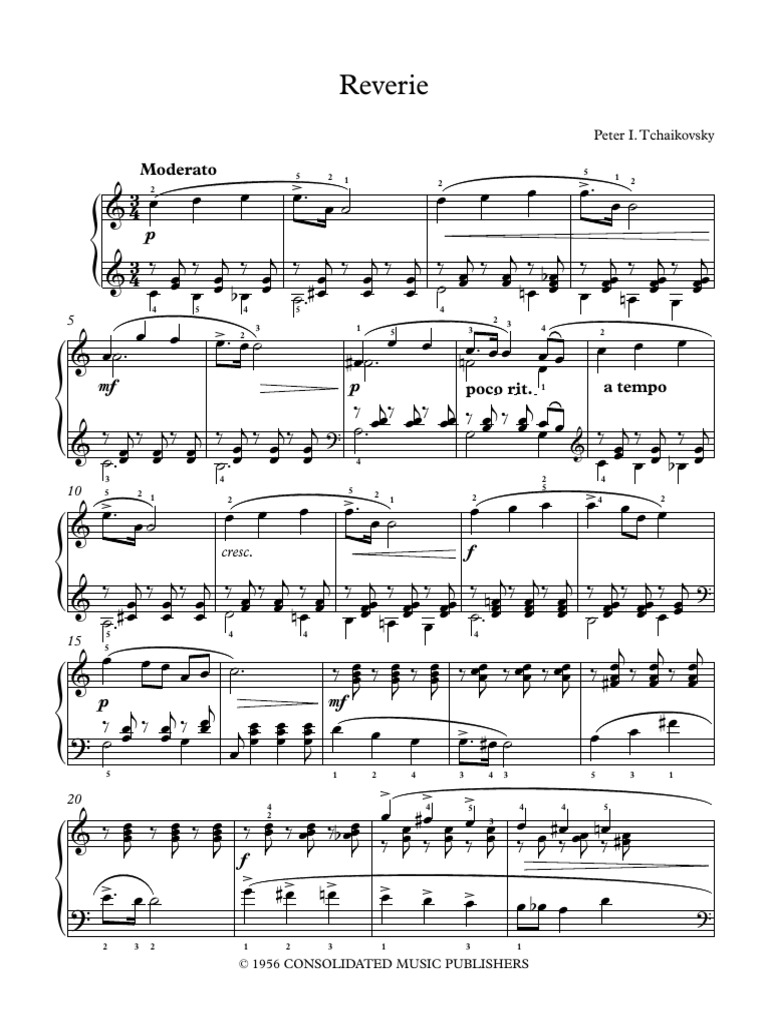 Reverie | PDF | Musique classique | Loisirs