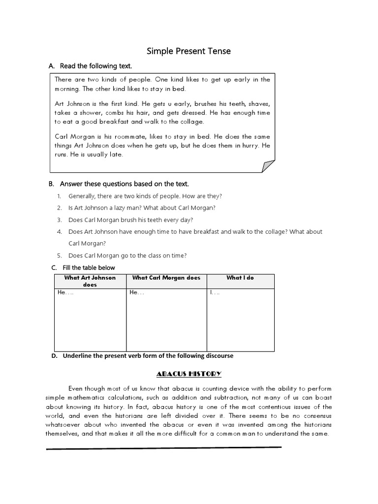 Simple Present and Past Tense Guide | PDF | Grammatical Tense | Verb