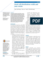 Journal Red Blood Cell Distribution With Ischemic Stroke