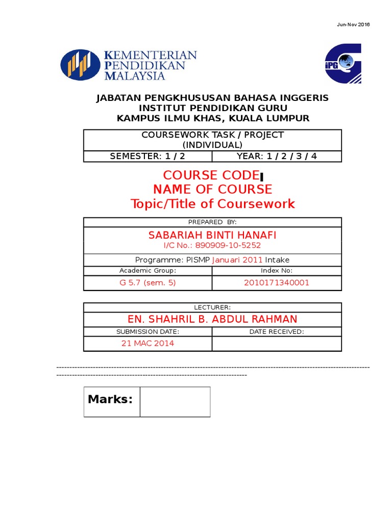 Templet Muka Depan KK Individu | PDF