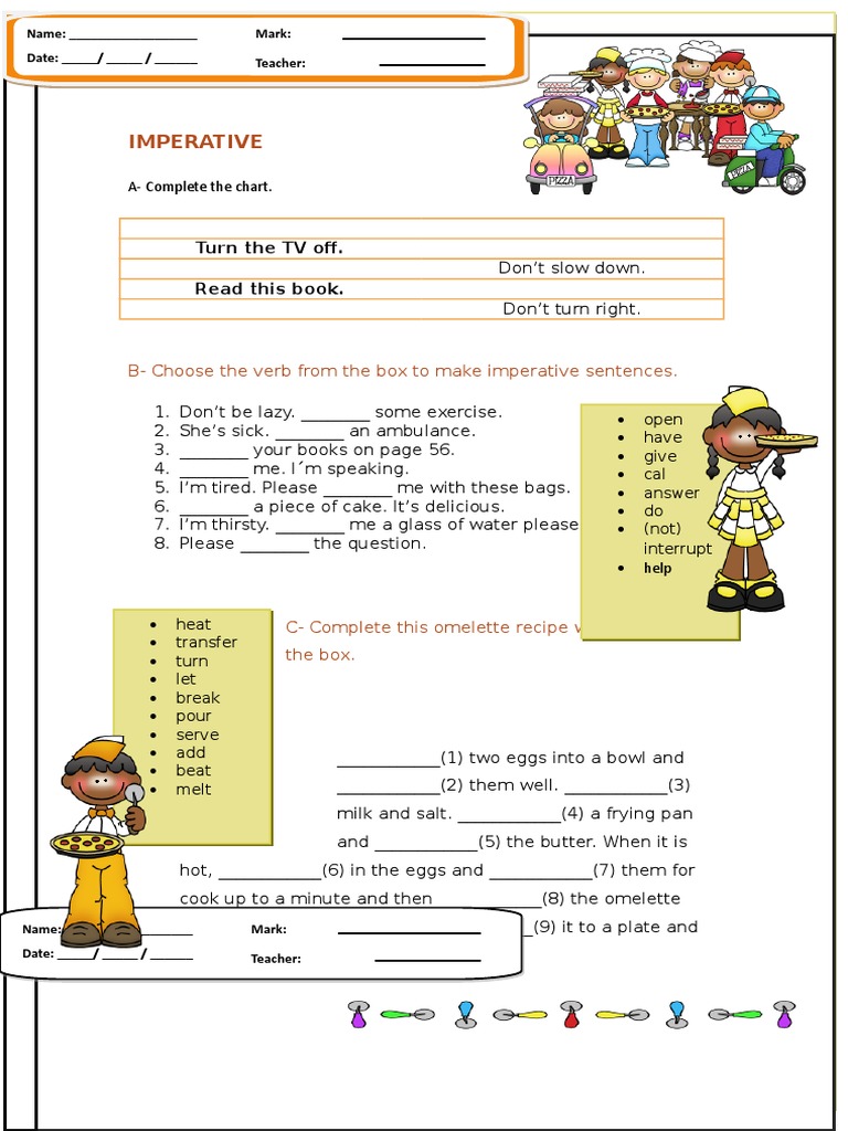 How to write an imperative report image