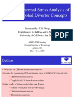 CFD and Thermal Stress Analysis of Helium-Cooled Divertor Concepts