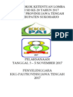 Pokok-Pokok Ketentuan Mapsi SD Ke 20 TH 2017 Pasca Temu Teknik