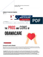 ObamaCare - Pros and Cons of ObamaCare