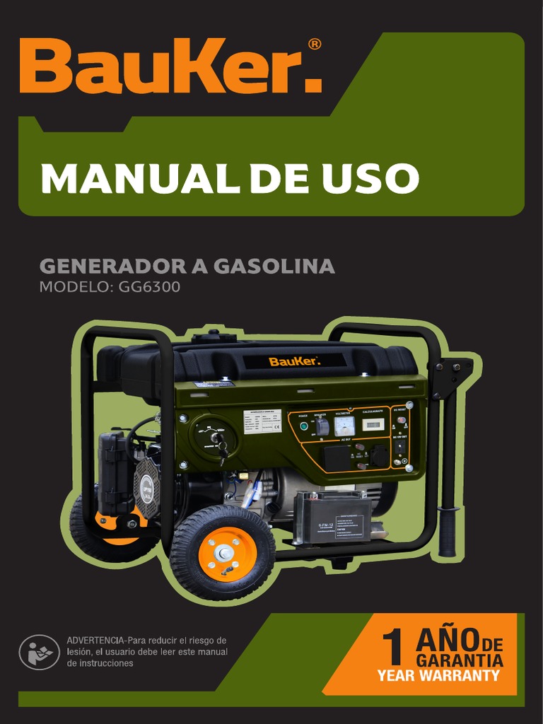 generador bauker 1100w