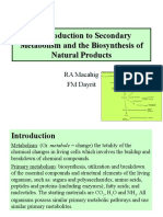 030 Intro to Secondary Metabolism and Biosynthesis