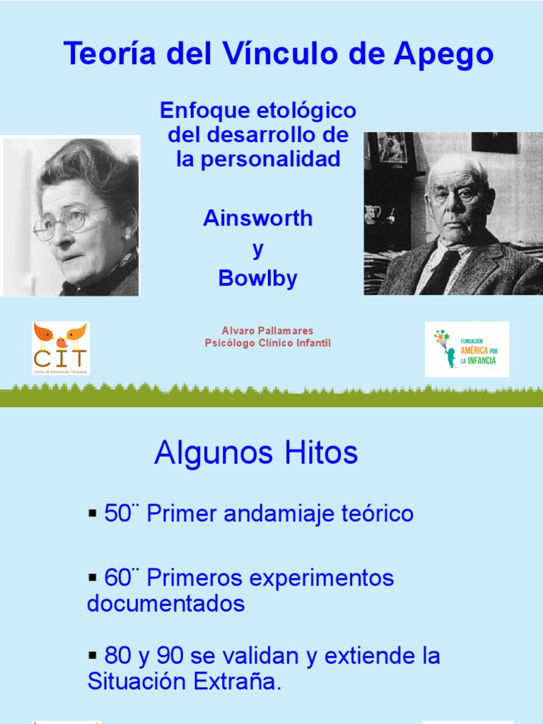 Teoría del Apego: Ainsworth y Bowlby | PDF | Teoría de apego | Aparición