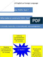 Who Needs To Take TOEFL Test ?