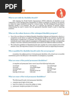 SSS Guidelines On Disability