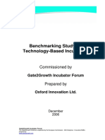 725 - Benchmarking Study On Technology Based Incubators - 0